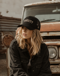 Varsity “Put in the Work” Trucker Hat